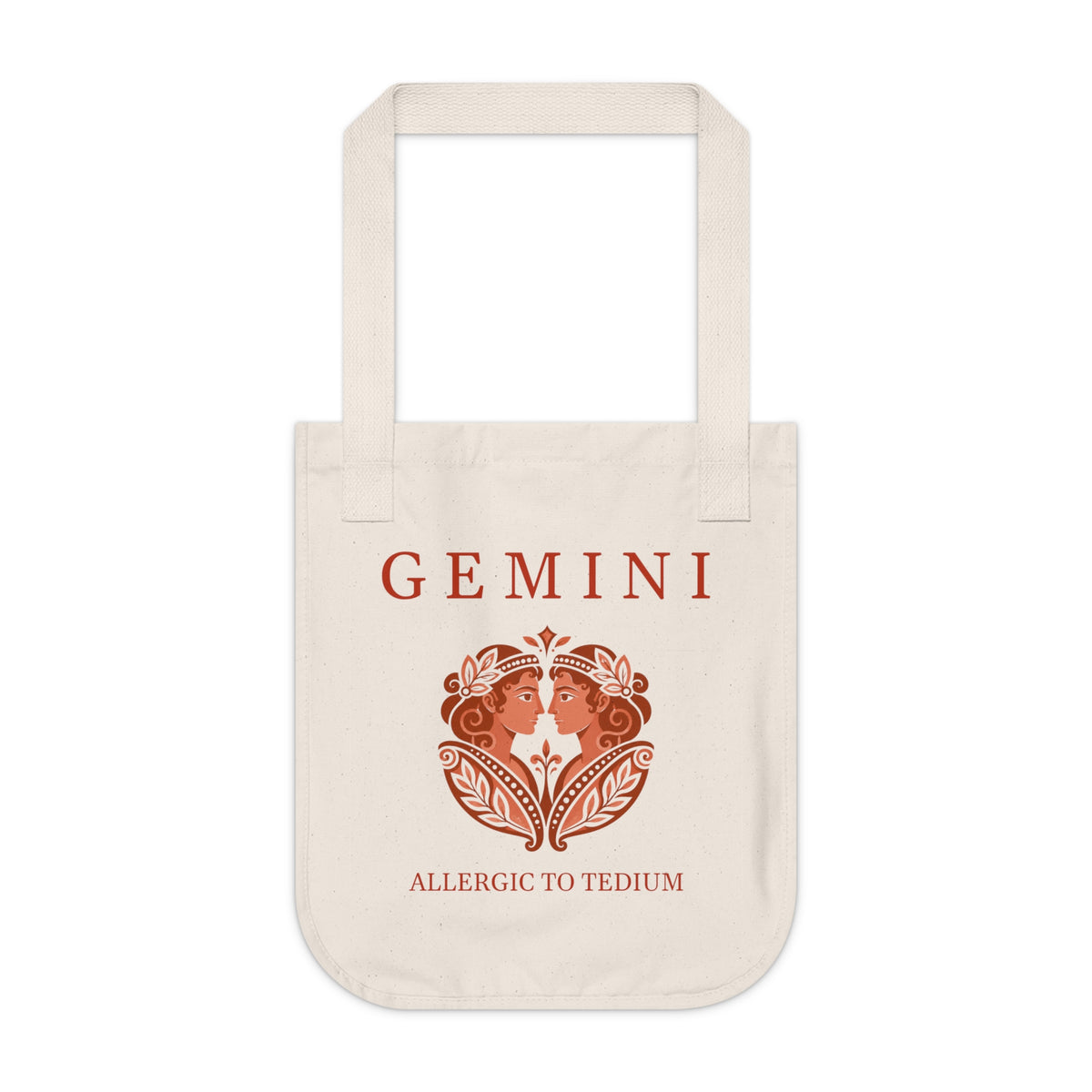 Gemini Organic Canvas Tote Bag