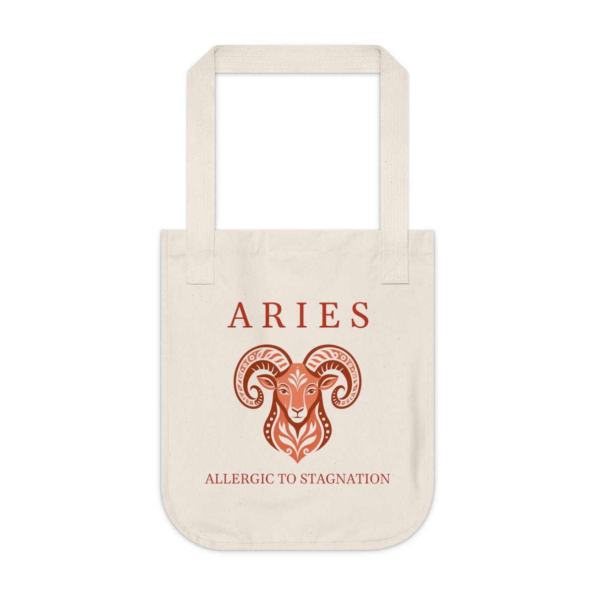 Aries Organic Canvas Tote Bag
