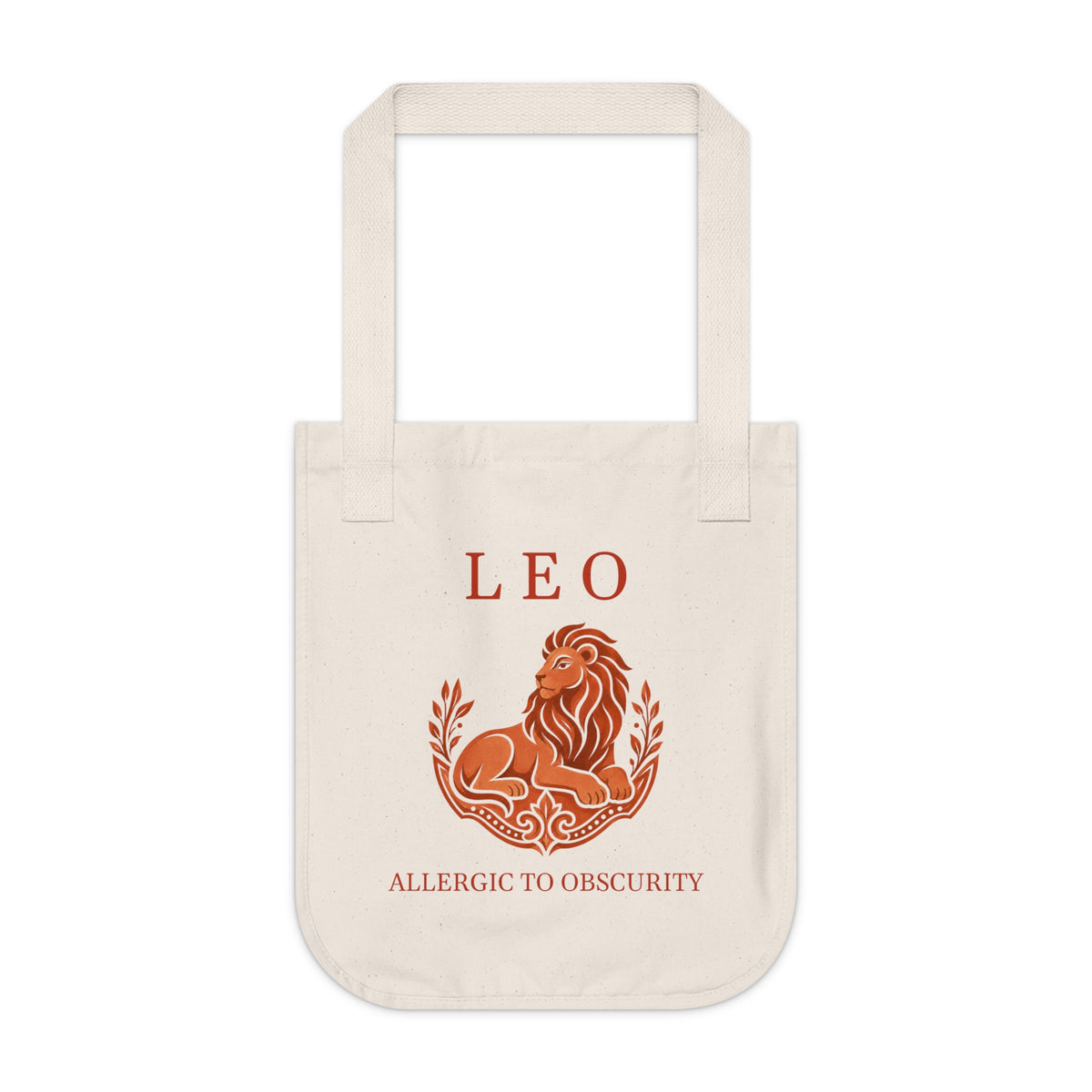 Leo Organic Canvas Tote Bag
