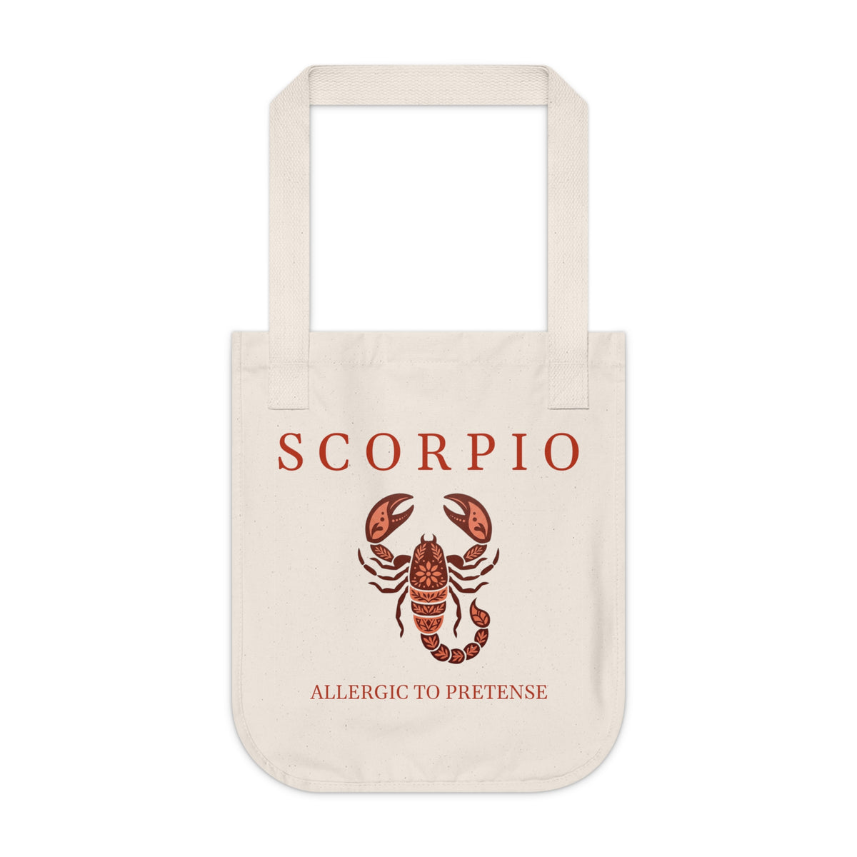 Scorpio Organic Canvas Tote Bag