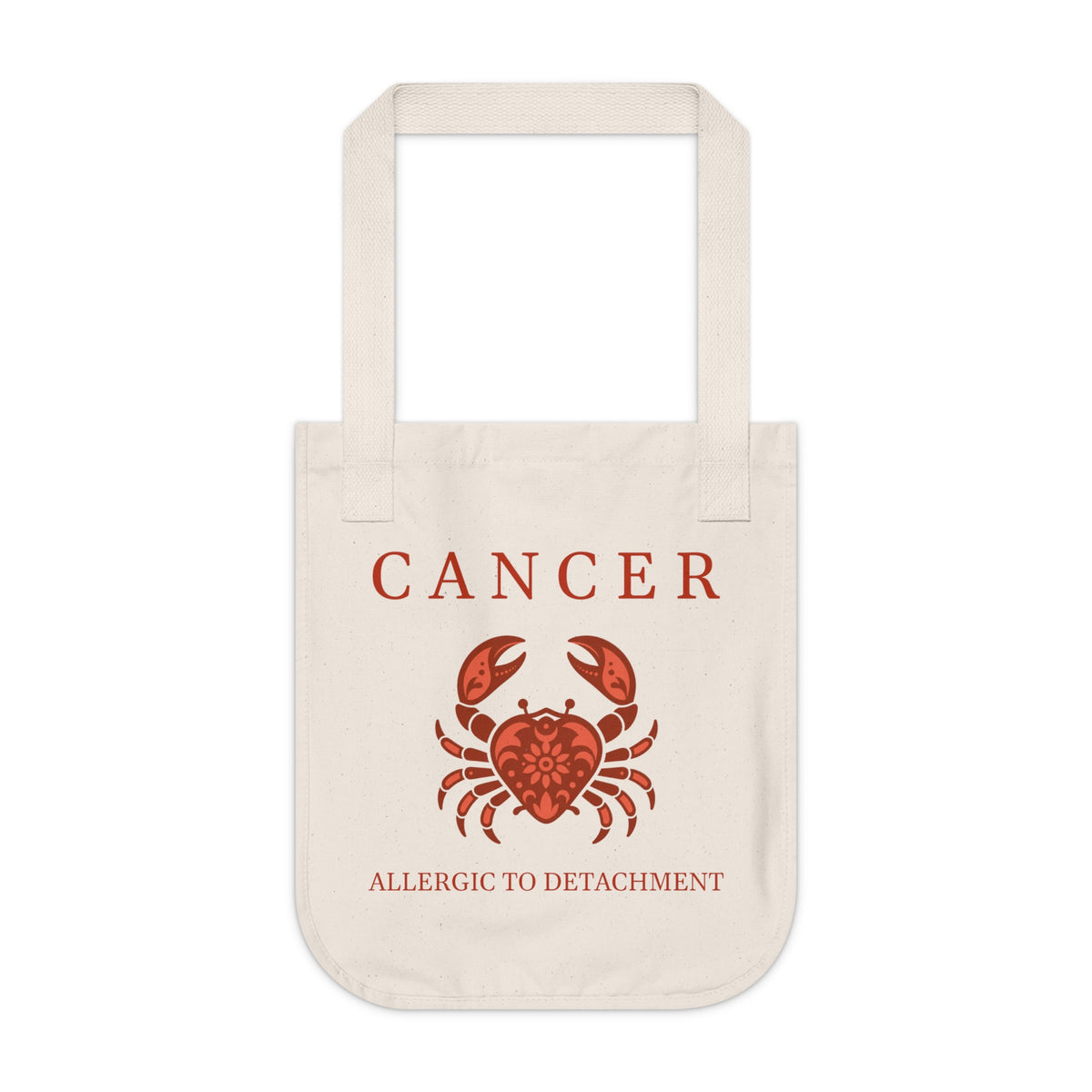 Cancer Organic Canvas Tote Bag