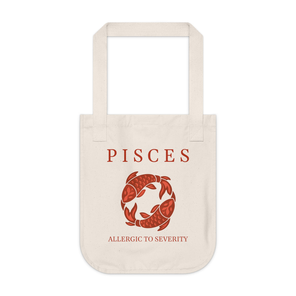 Pisces Organic Canvas Tote Bag