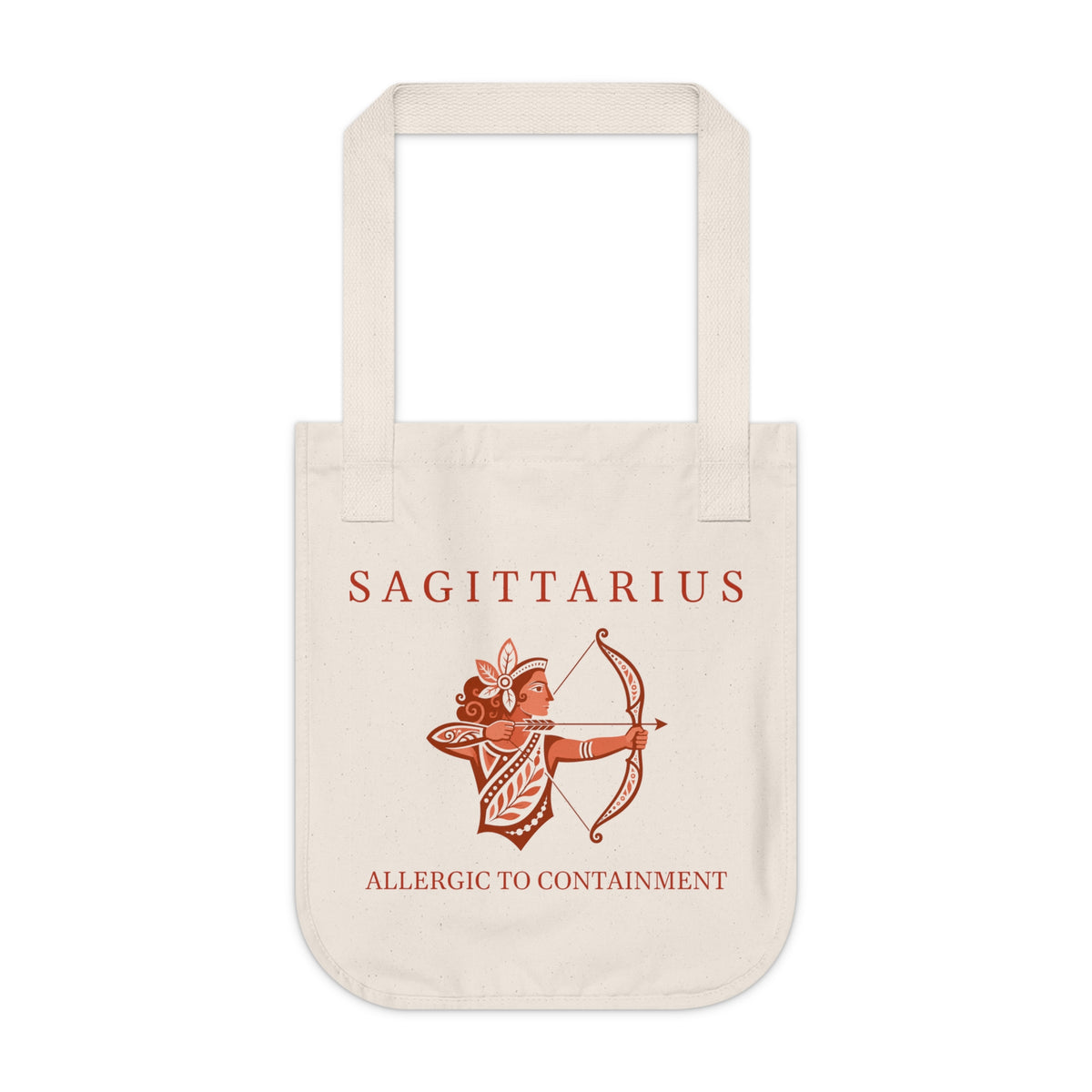 Sagittarius Organic Canvas Tote Bag
