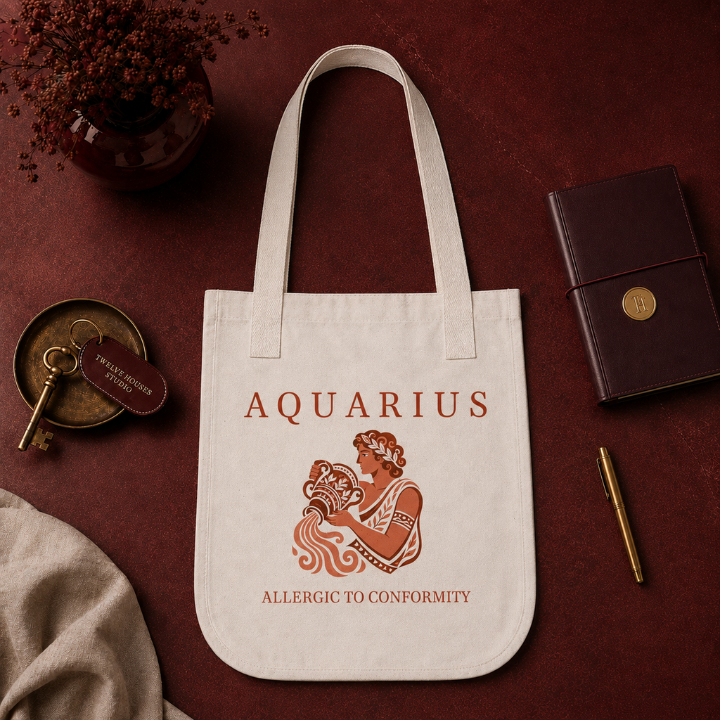 Aquarius Organic Terracotta Tote Bag