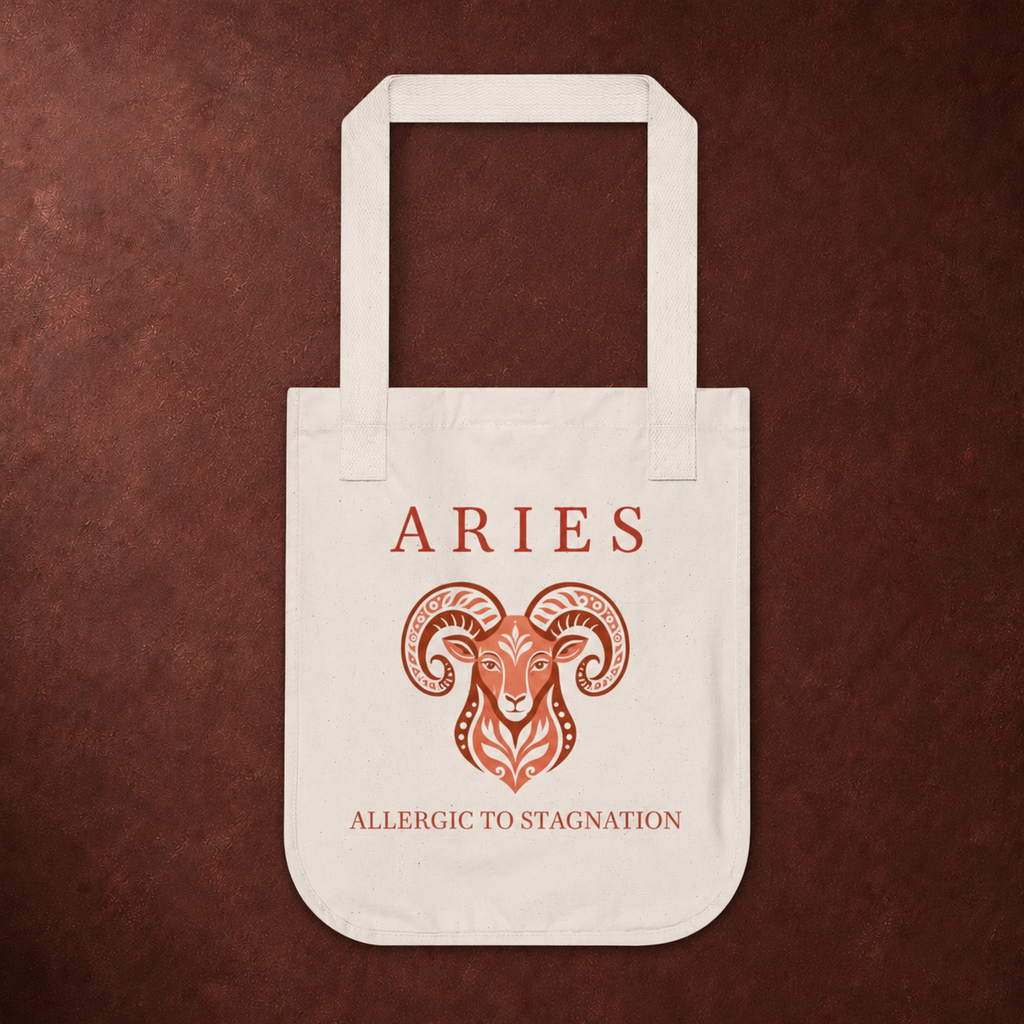 Aries Organic Canvas Tote Bag