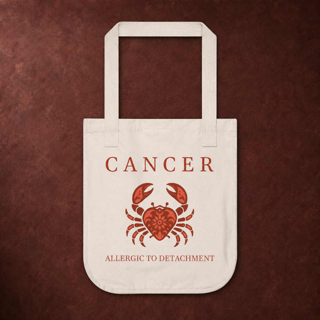 Cancer Organic Canvas Tote Bag
