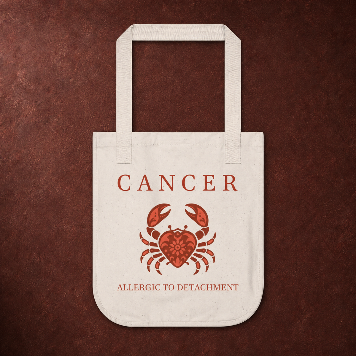 Cancer Organic Canvas Tote Bag