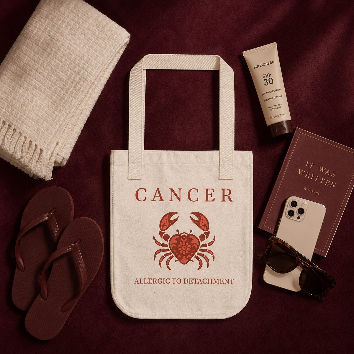 Cancer Organic Canvas Tote Bag