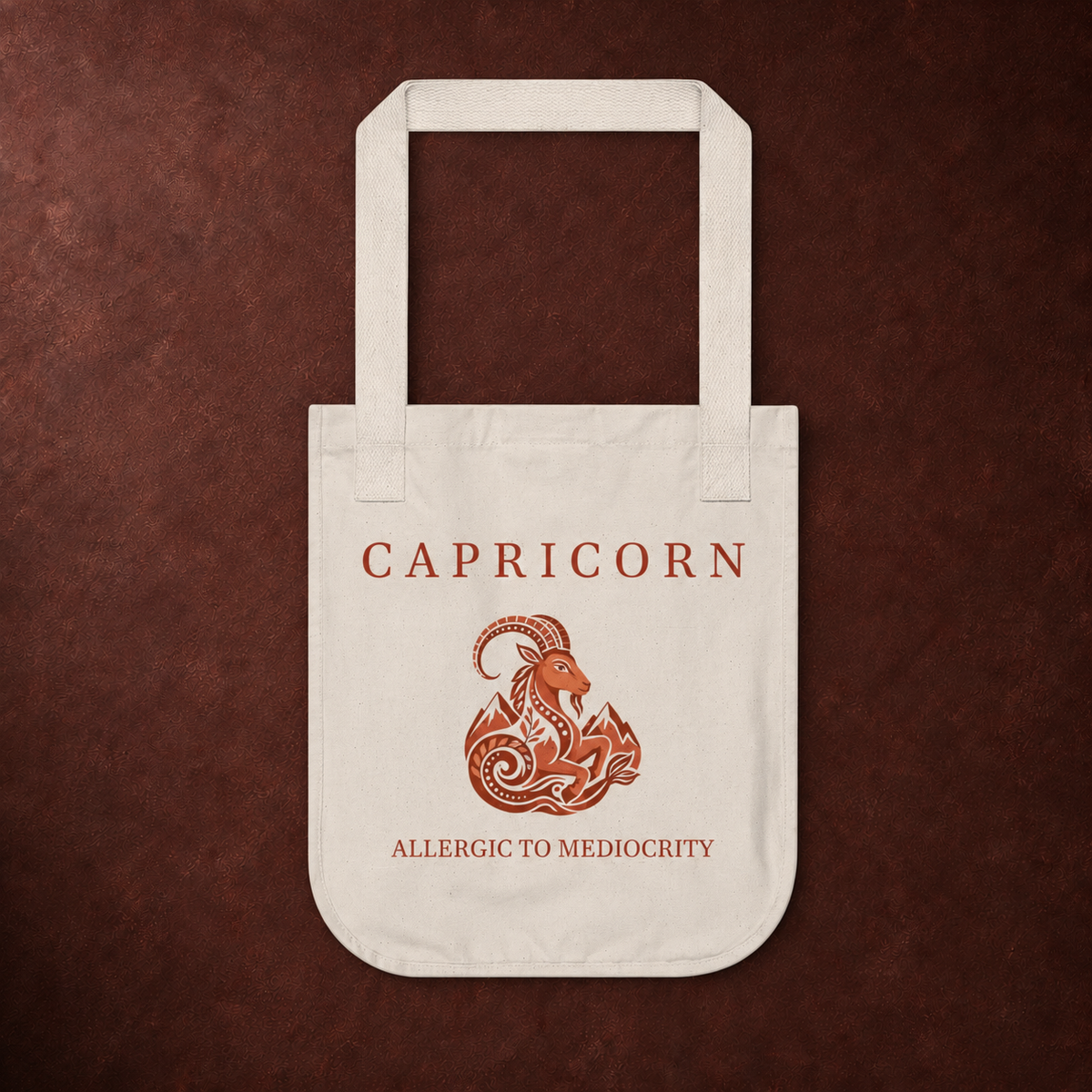 Capricorn Organic Canvas Tote Bag