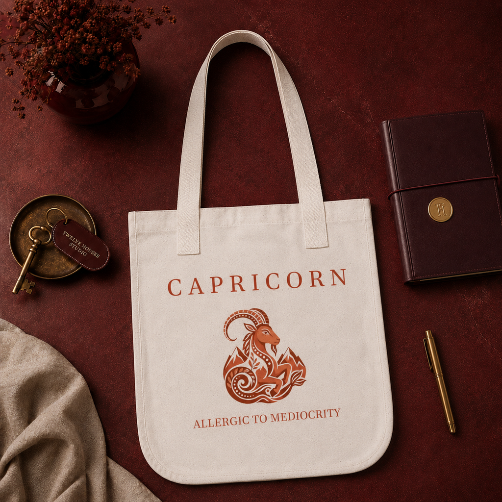 Capricorn Organic Canvas Tote Bag