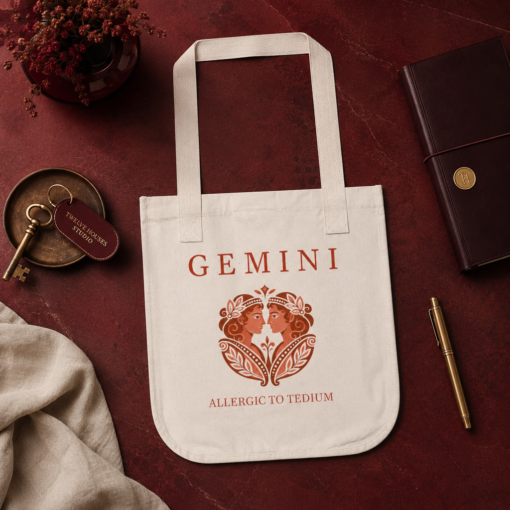 Gemini Organic Canvas Tote Bag