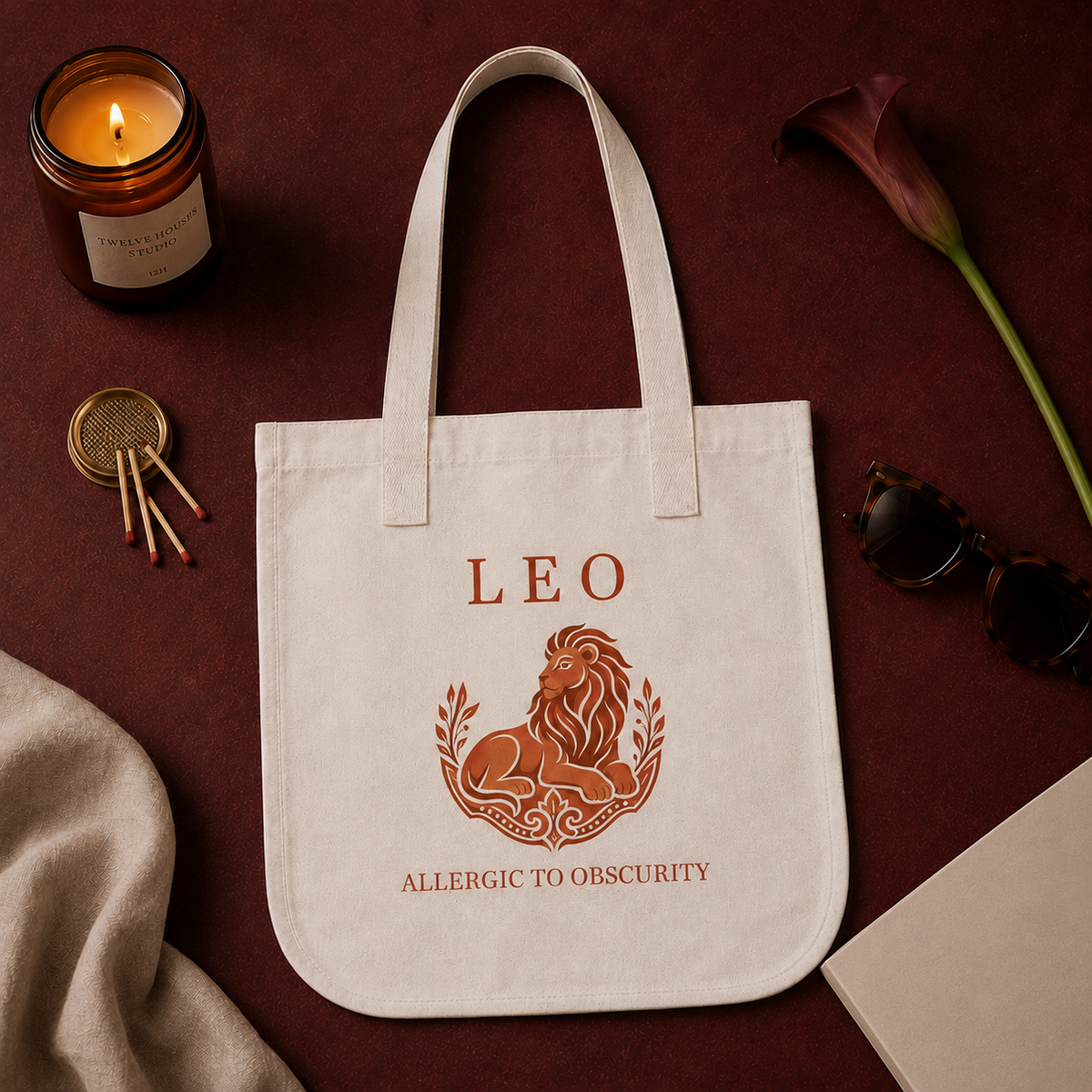 Leo Organic Canvas Tote Bag