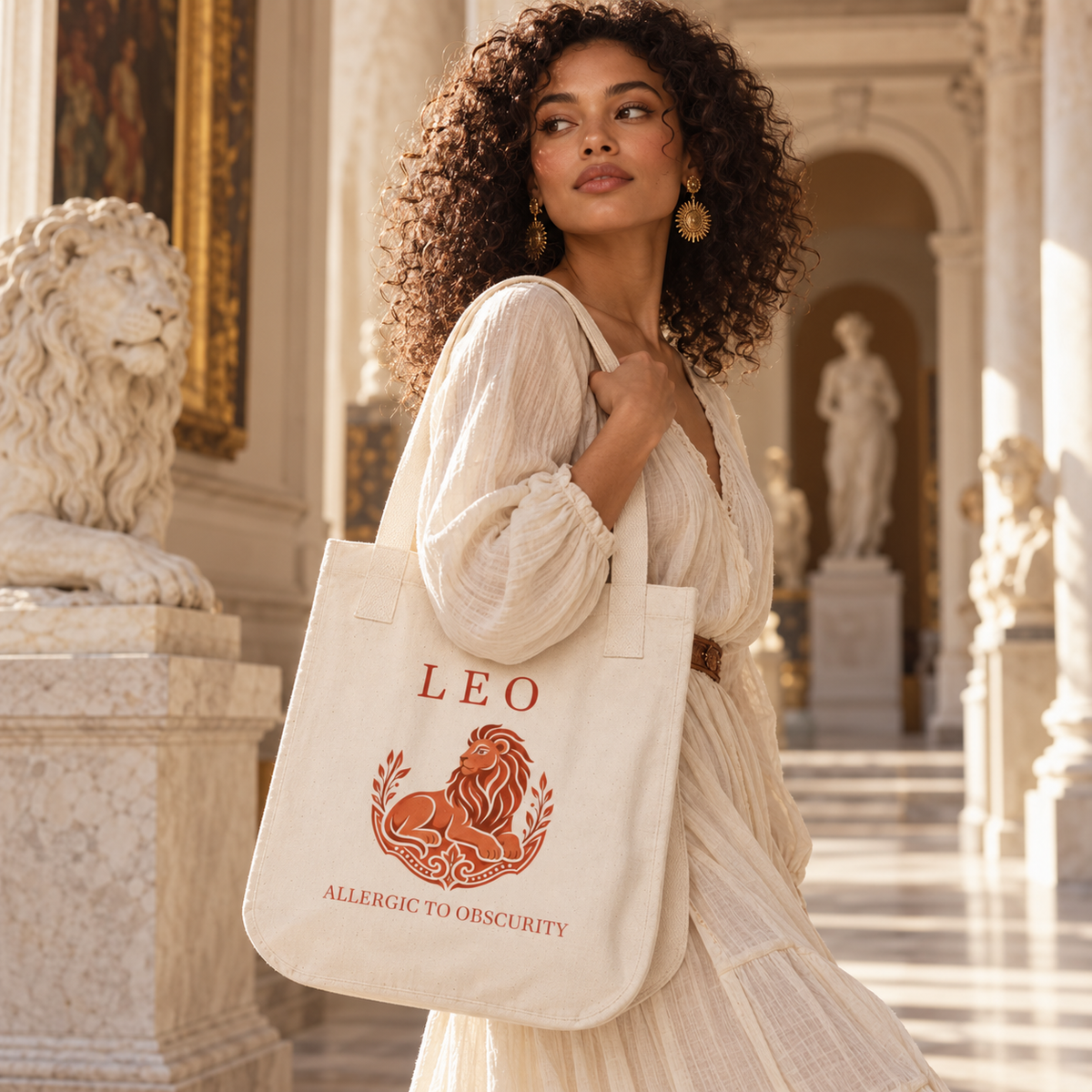 Leo Organic Canvas Tote Bag