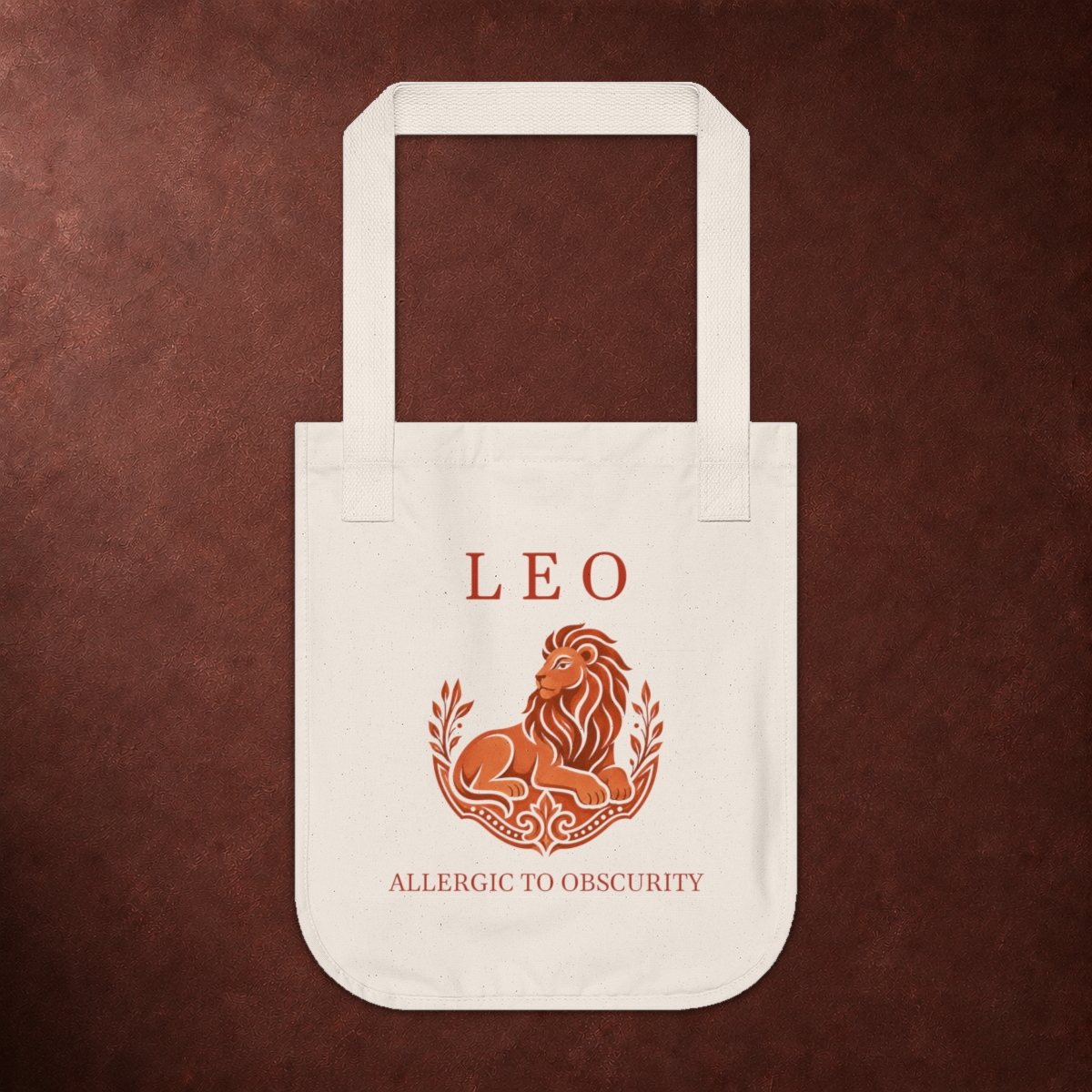 Leo Organic Canvas Tote Bag