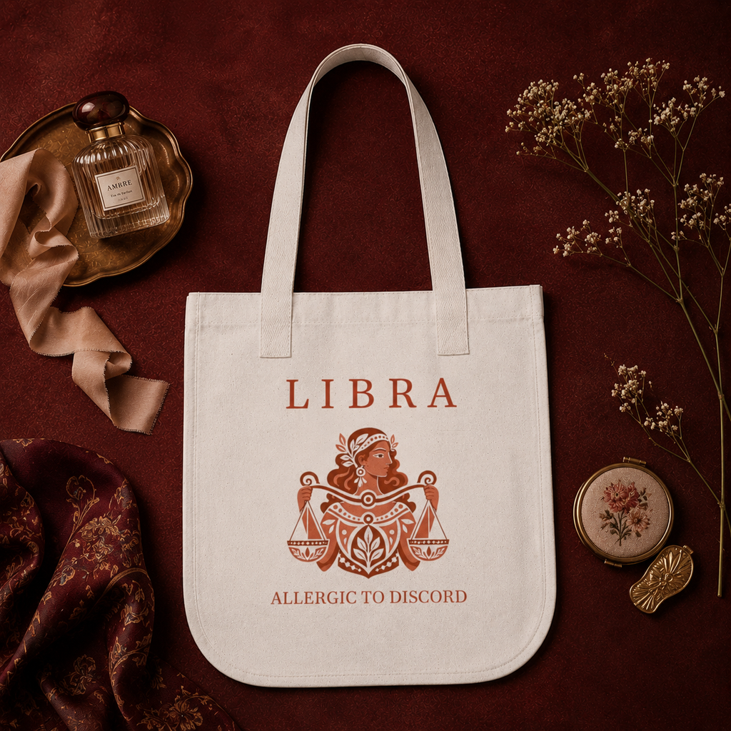 Libra Organic Canvas Tote Bag