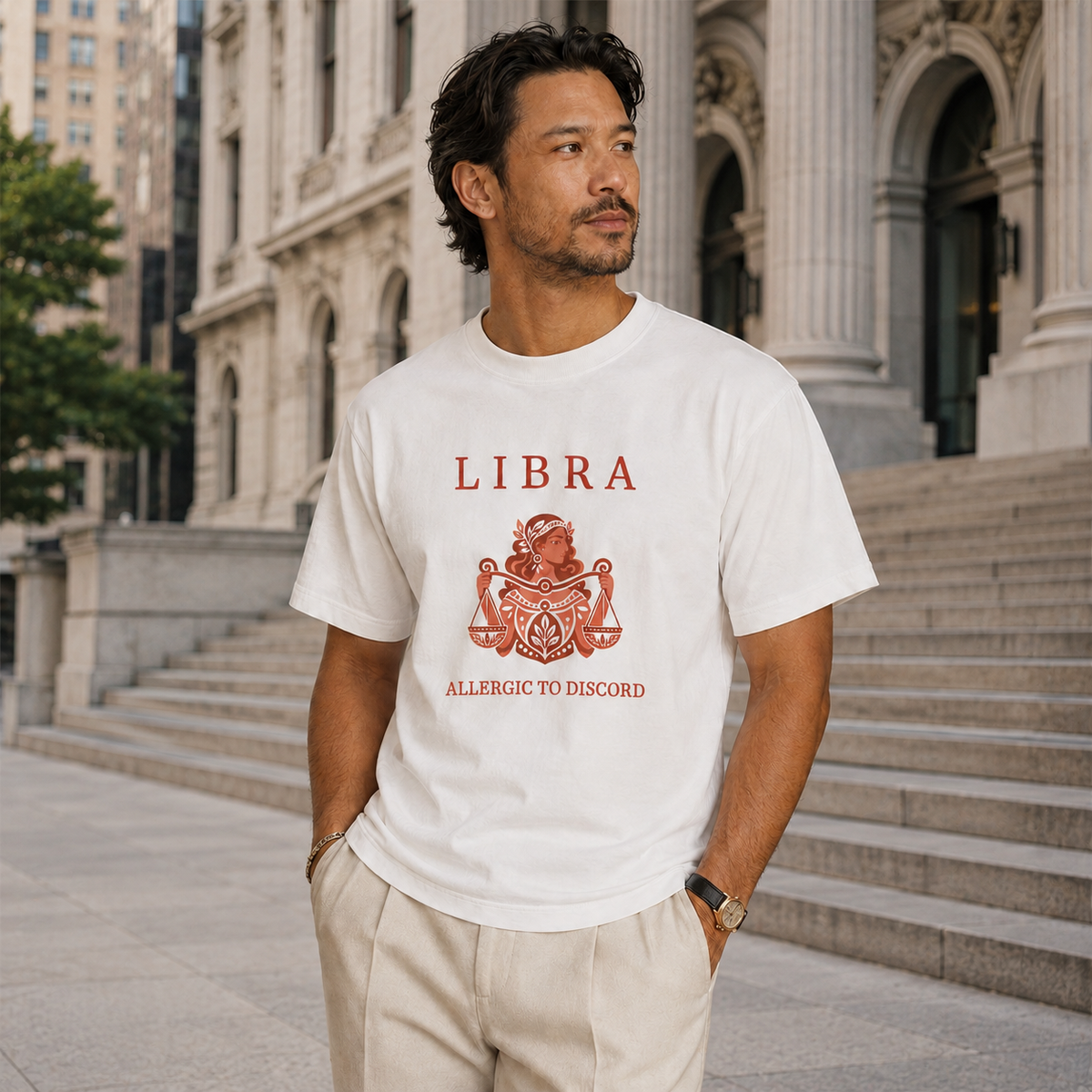 Libra Unisex Flagship Terracotta Tee