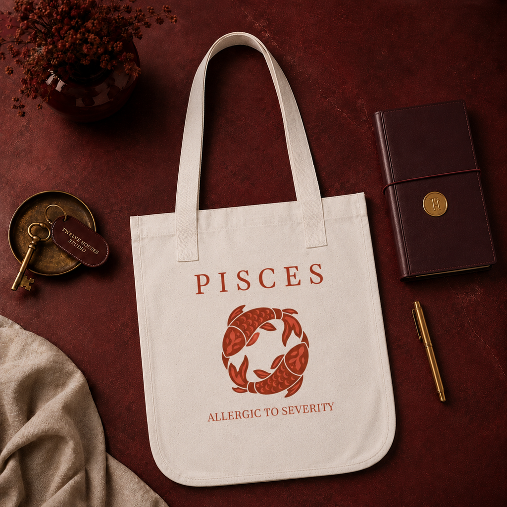 Pisces Organic Canvas Tote Bag