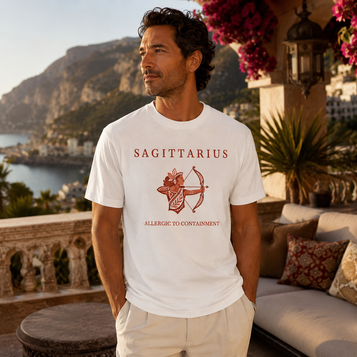 Sagittarius Unisex Flagship Terracotta Tee