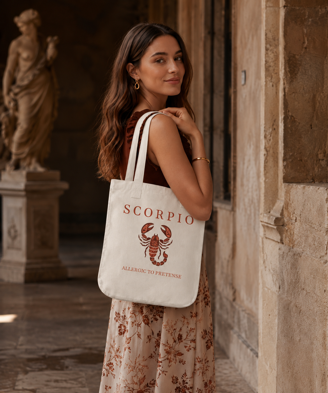 Scorpio Organic Canvas Tote Bag