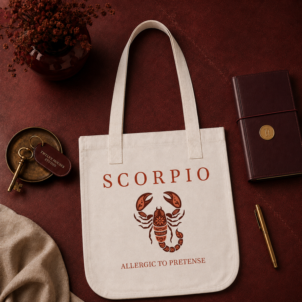 Scorpio Organic Canvas Tote Bag