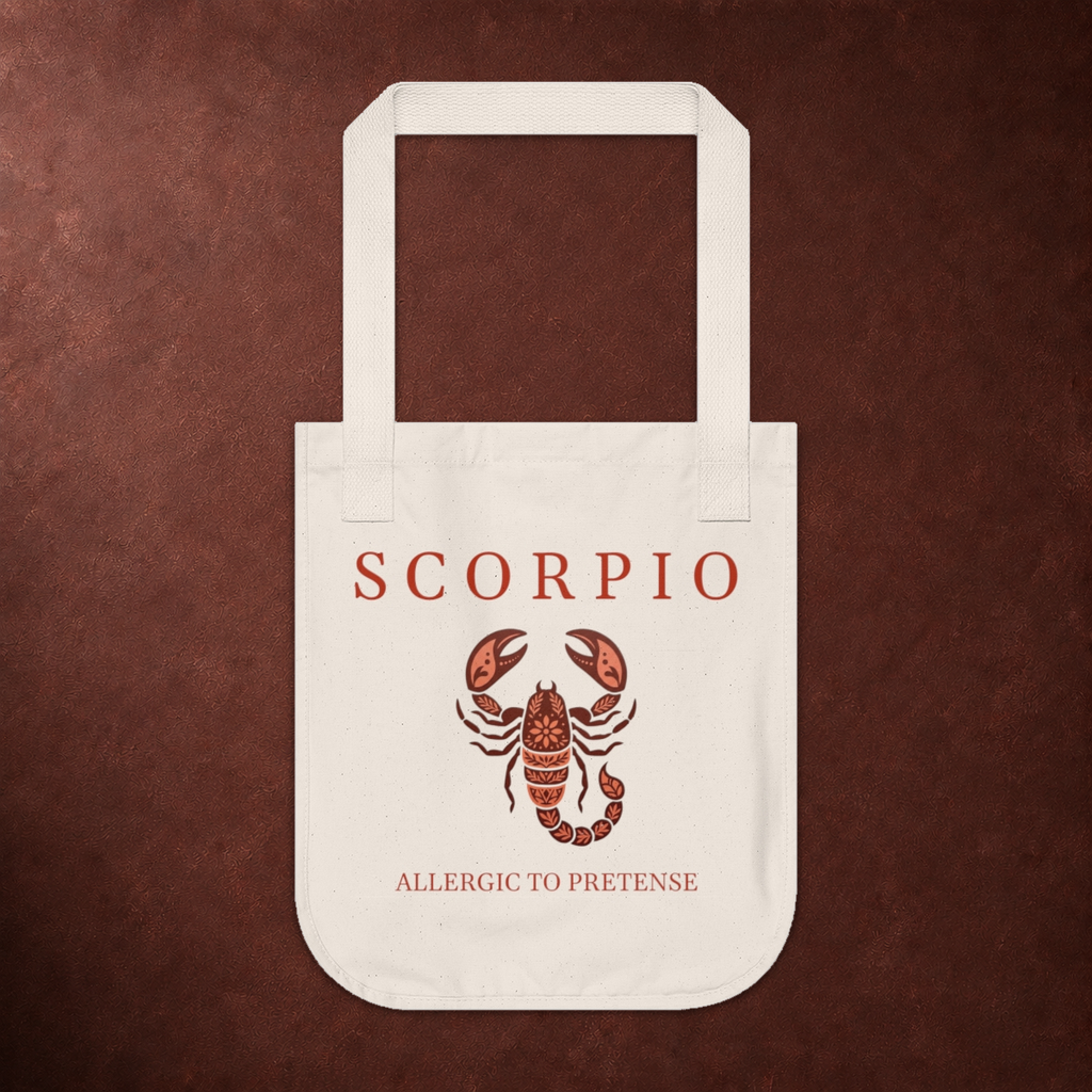 Scorpio Organic Canvas Tote Bag