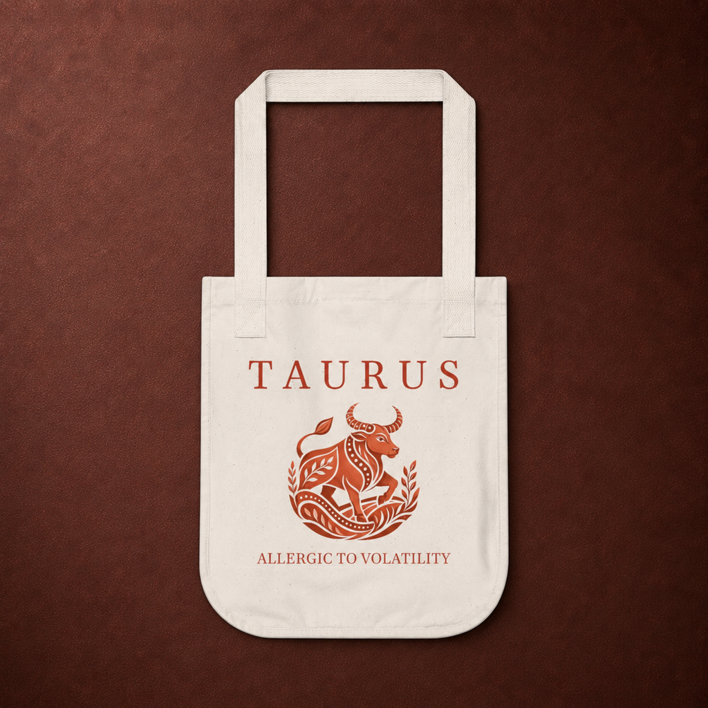 Taurus Organic Canvas Tote Bag