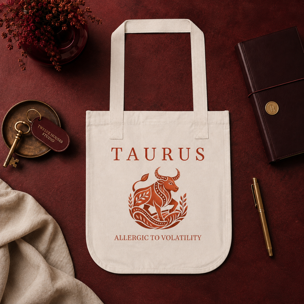 Taurus Organic Canvas Tote Bag