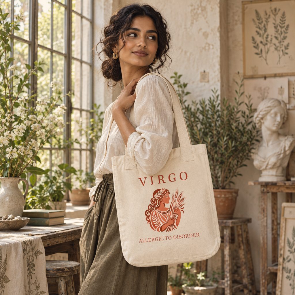 Virgo Organic Canvas Tote Bag